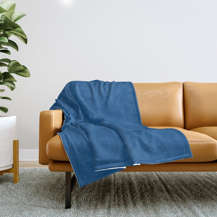 Lapis Lazuli Blue - Solid Color Collection Throw Blanket
