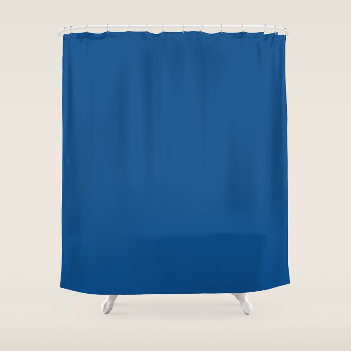 Lapis Lazuli Blue - Solid Color Collection Shower Curtain