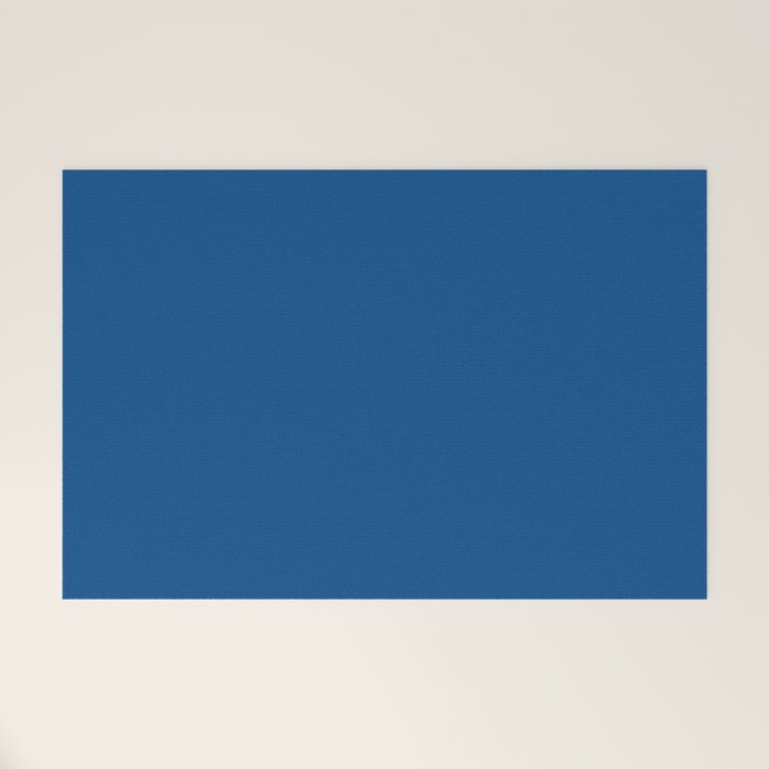 Lapis Lazuli Blue - Solid Color Collection Welcome Mat