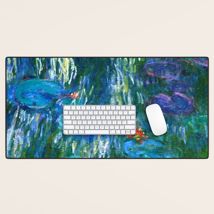 Claude Monet "Water Lilies" (16) Desk Mat