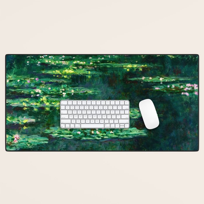Claude Monet "Water Lilies" (14) Desk Mat
