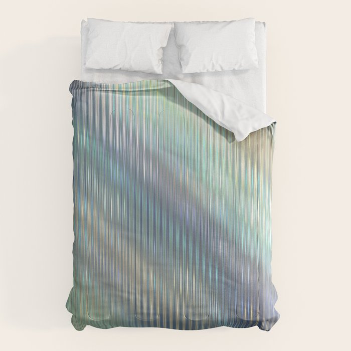 Striped Abstract Glass Relection Comforter