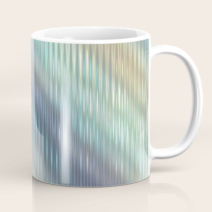 Striped Abstract Glass Relection Coffee Mug