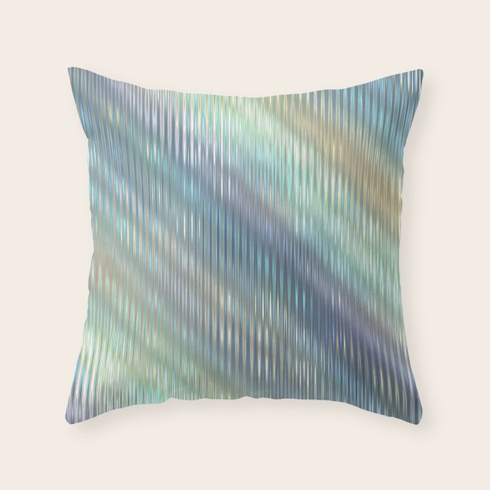 Striped Abstract Glass Relection Throw Pillow