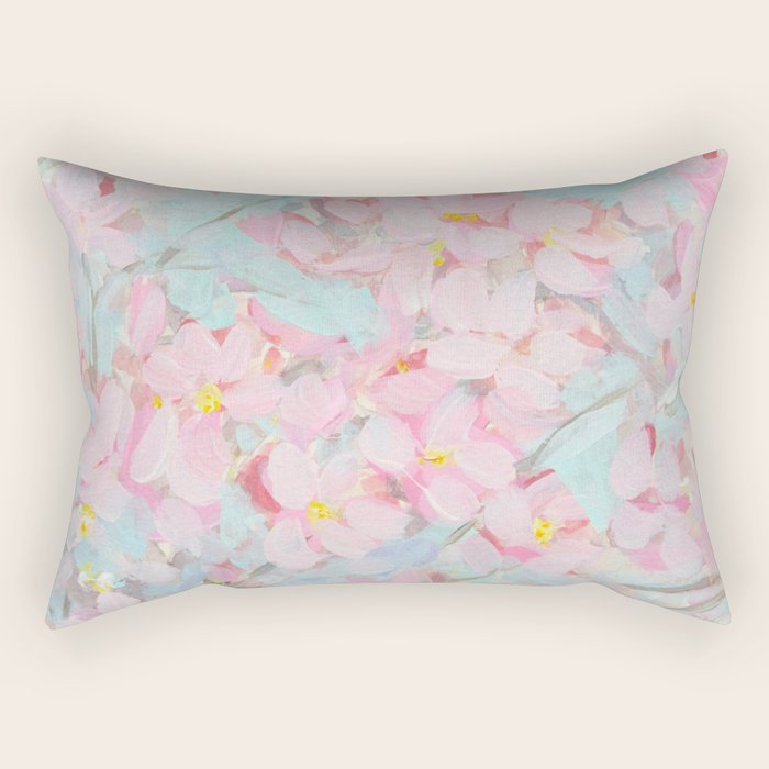 Cherry Blossom Delight Rectangular Pillow