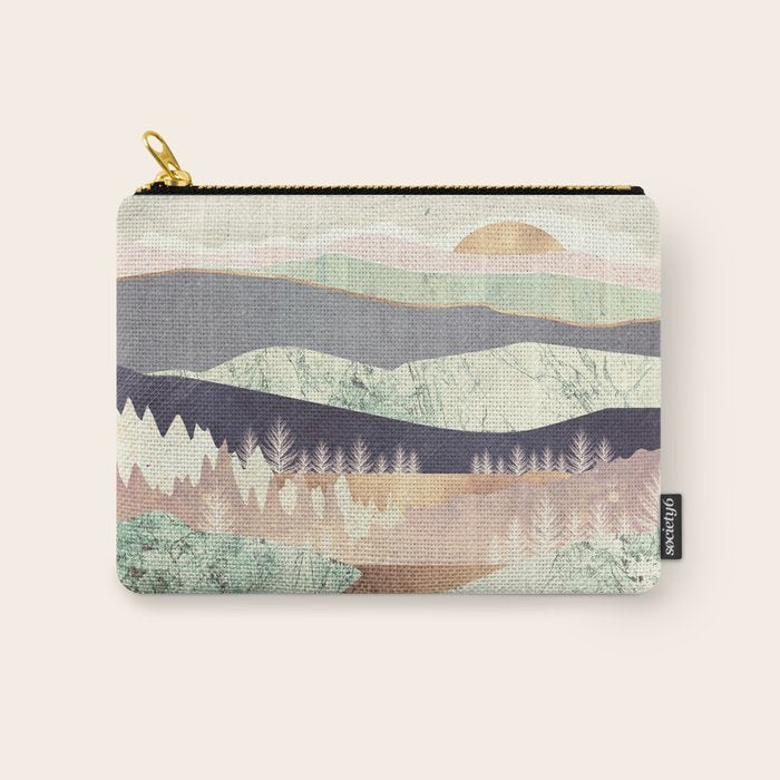 Golden Spring Reflection Carry All Pouch