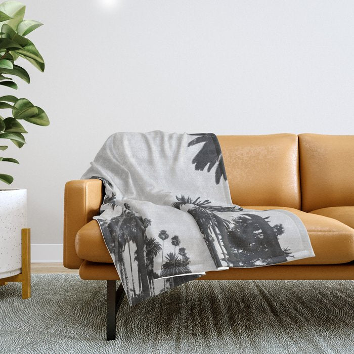 Palm Spring California, Palms Throw Blanket