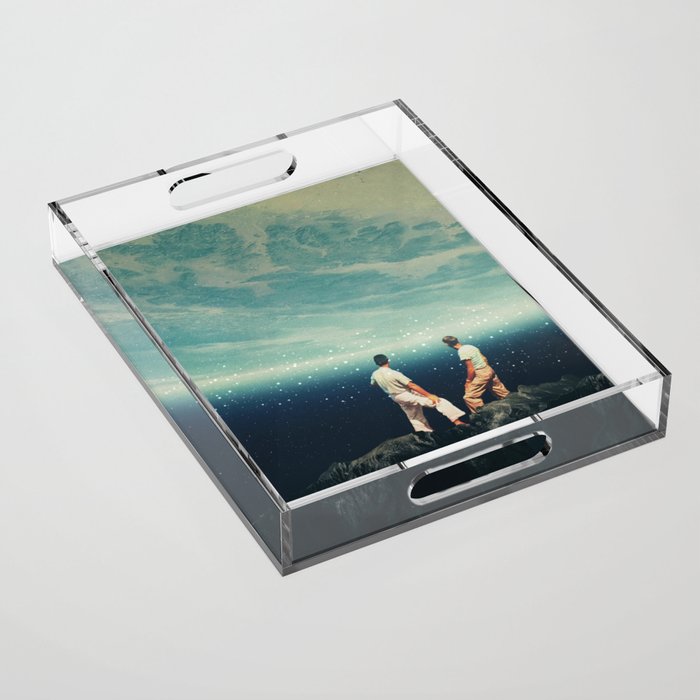 The Earth Was Crying And We Were There Acrylic Tray