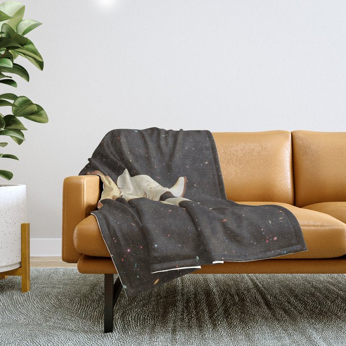 These Boots - Space & Stars Cowgirl Throw Blanket