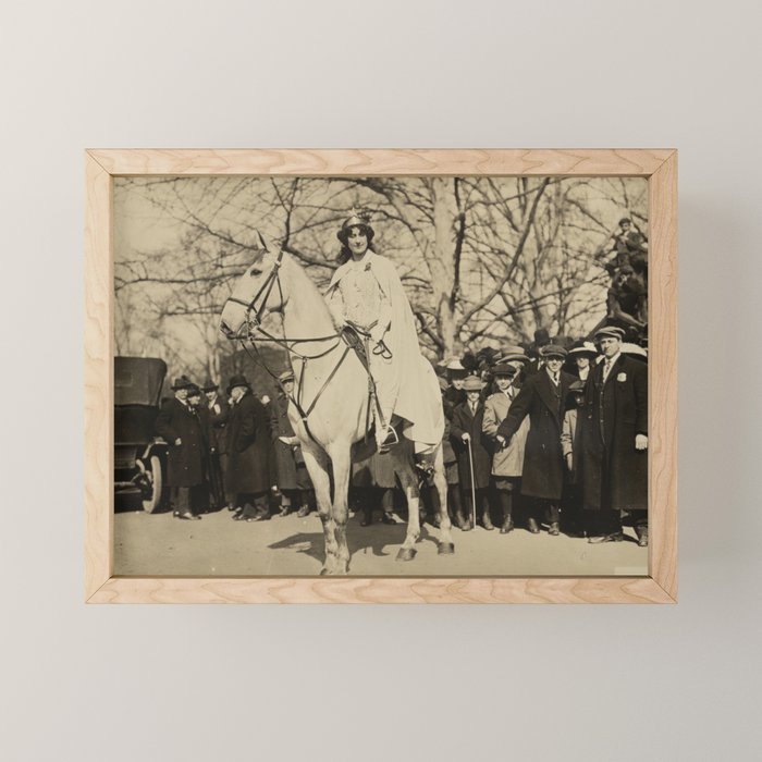 Inez Milholland Leading Suffrage Parade Mini Art Print
