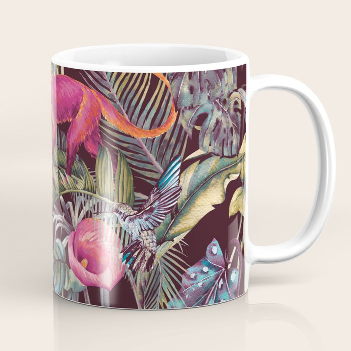 Fantasy In The Nocturnal Tropical Jungle Coffee Mug