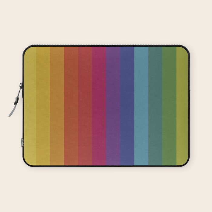 The Color Wheel / Rainbow Stripes Laptop Sleeve