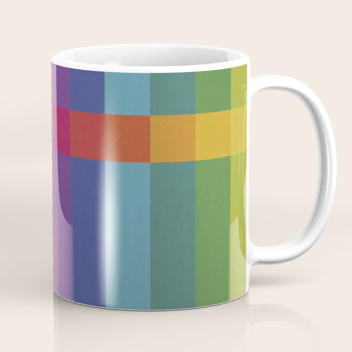 The Color Wheel / Rainbow Stripes Coffee Mug