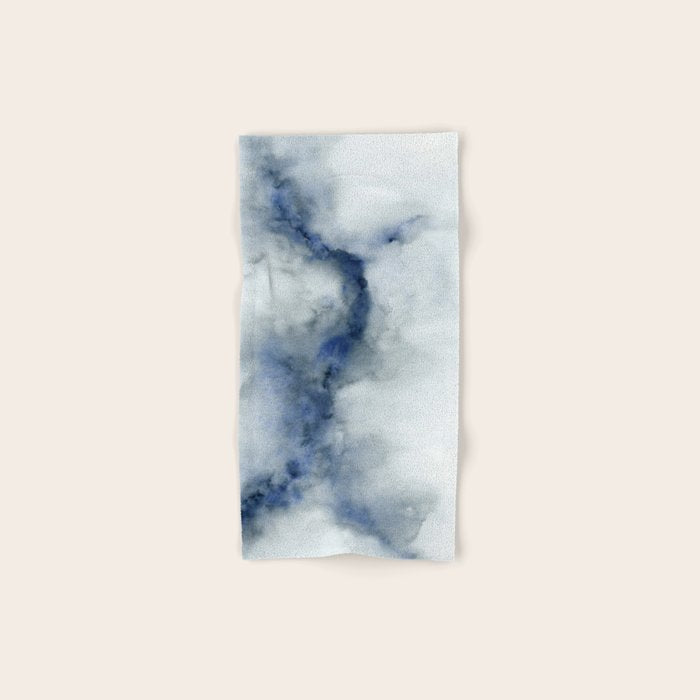 Indigo Abstract Painting | No.3 Bath Towel