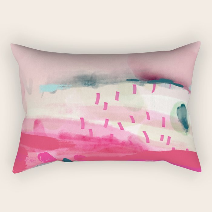 Spring Dream Landscape Rectangular Pillow
