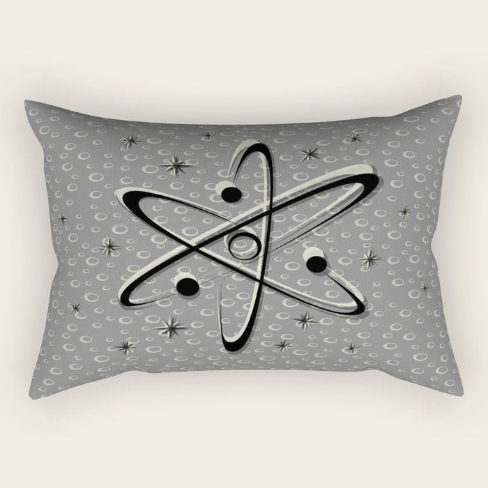 Atomic Love - Lunar Grey Rectangular Pillow