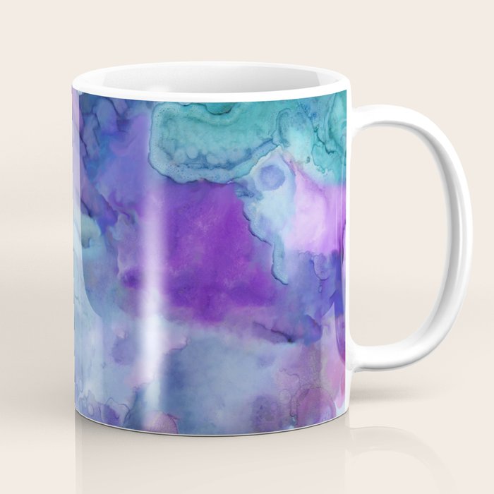 Abstract Colorful Purple Watercolor Coffee Mug