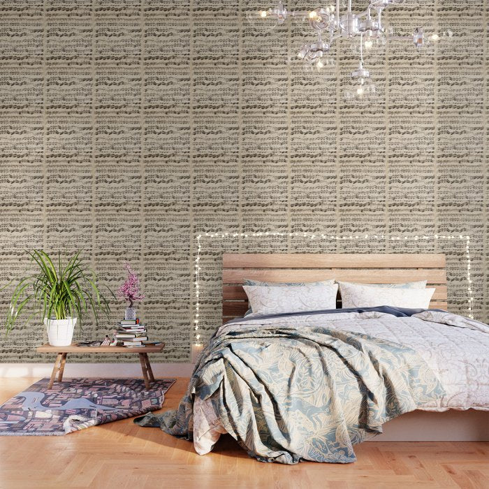 Johann Sebastian Bach (1685 - 1750) Original Music Sheet Wallpaper