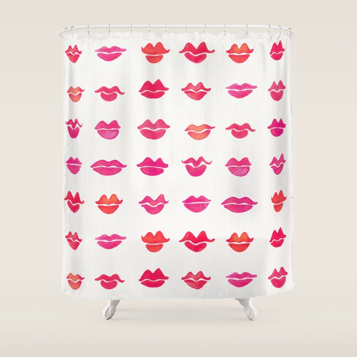 Kiss Collection - Pink Palette Shower Curtain
