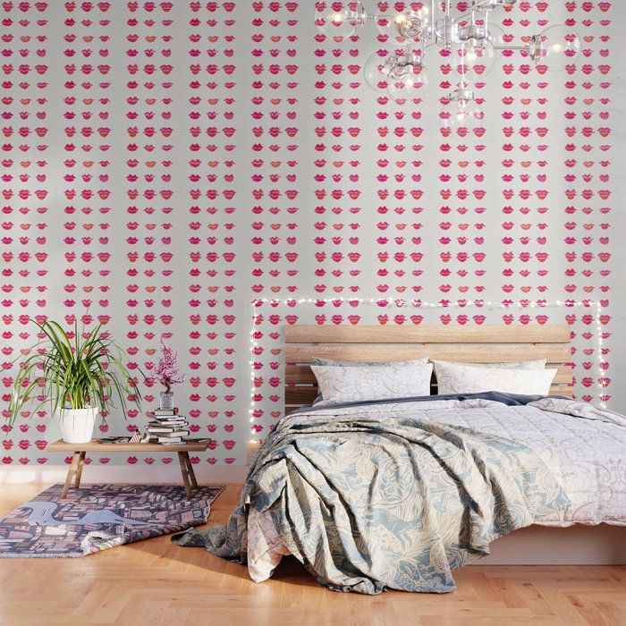 Kiss Collection - Pink Palette Wallpaper