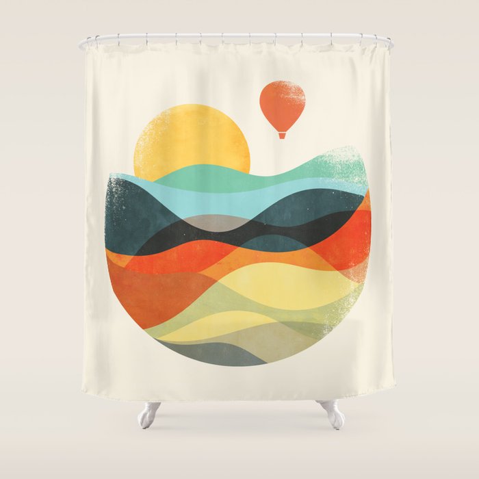 Let The World Be Your Guide Shower Curtain