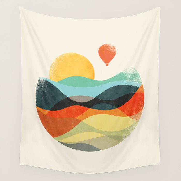 Let The World Be Your Guide Wall Tapestry