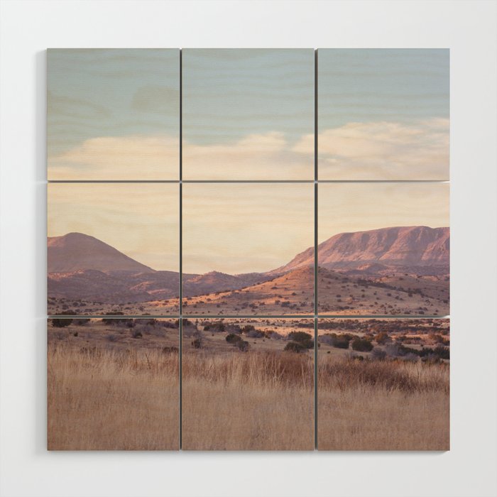Marfa Ii - Sunset On The Range Wood Wall Art