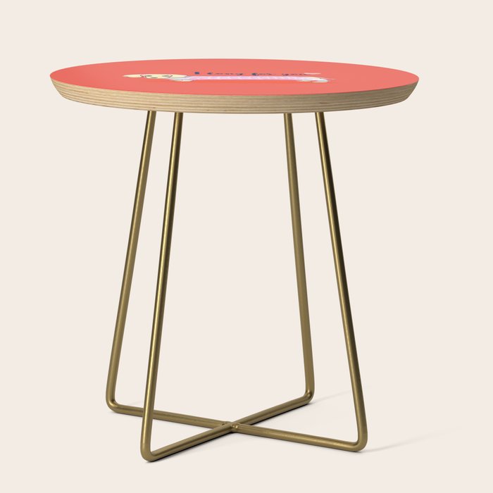 Valentine'S Day Dachshund Dog Side Table