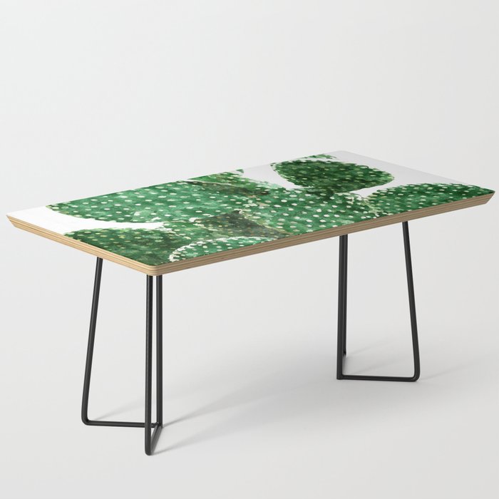 Velvet Cactus | Watercolor Botanical Plants | Minimal Boho Scandinavian Painting Coffee Table