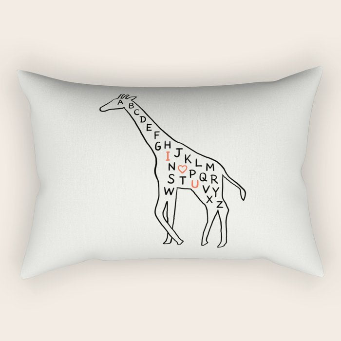 I Love You As High As I Can Reach Rectangular Pillow
