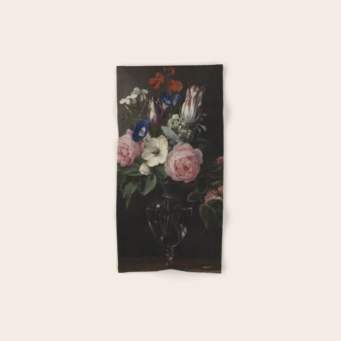 Flower Vase, Jan Brueghel The Elder Bath Towel