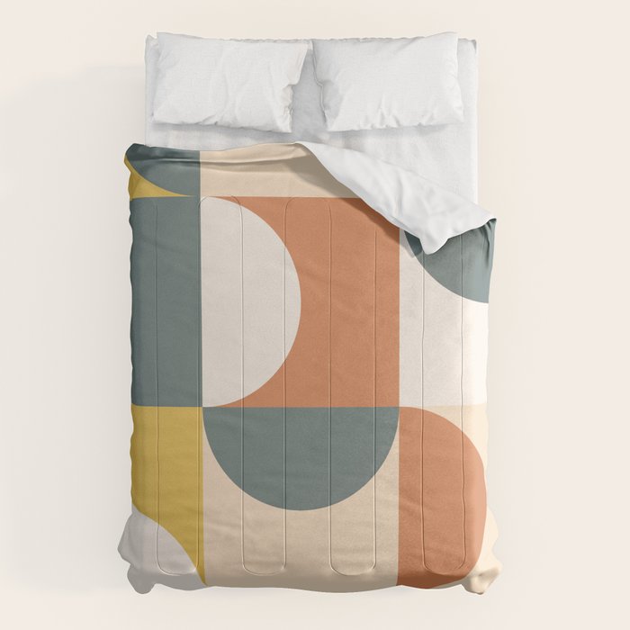 Mid Century Modern Geometric 23 Comforter