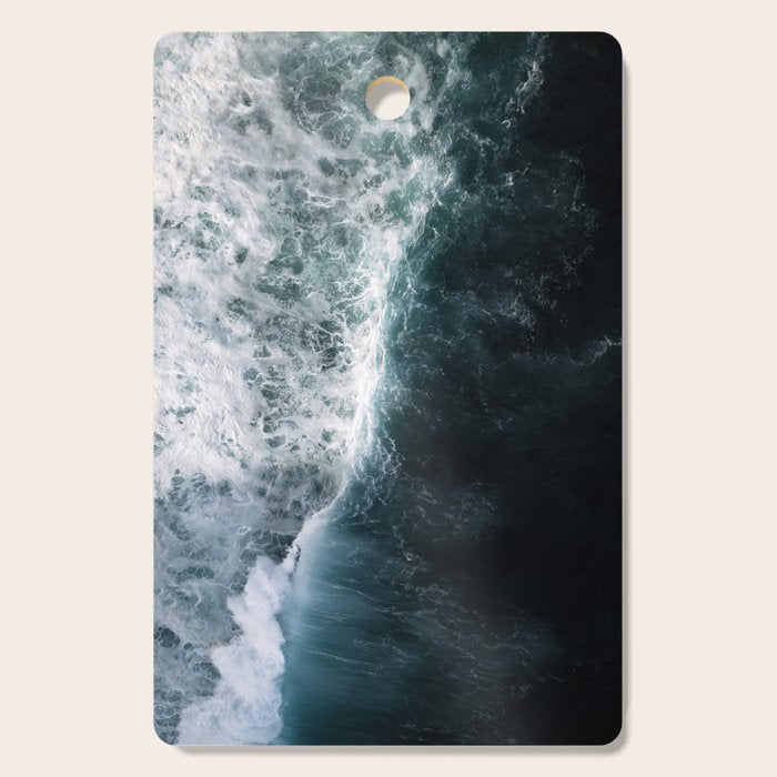 Oceanscape - White And Blue Cutting Board