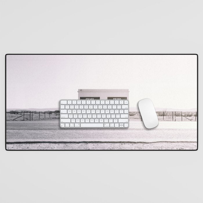 Marfa Icon - Black And White Version Desk Mat