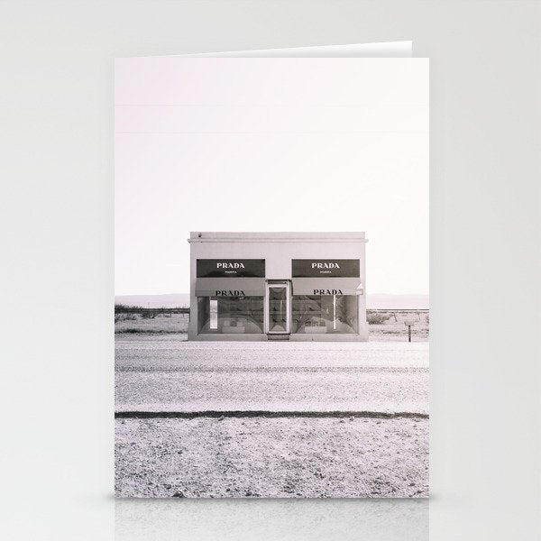 Marfa Icon - Black And White Version Stationery Card