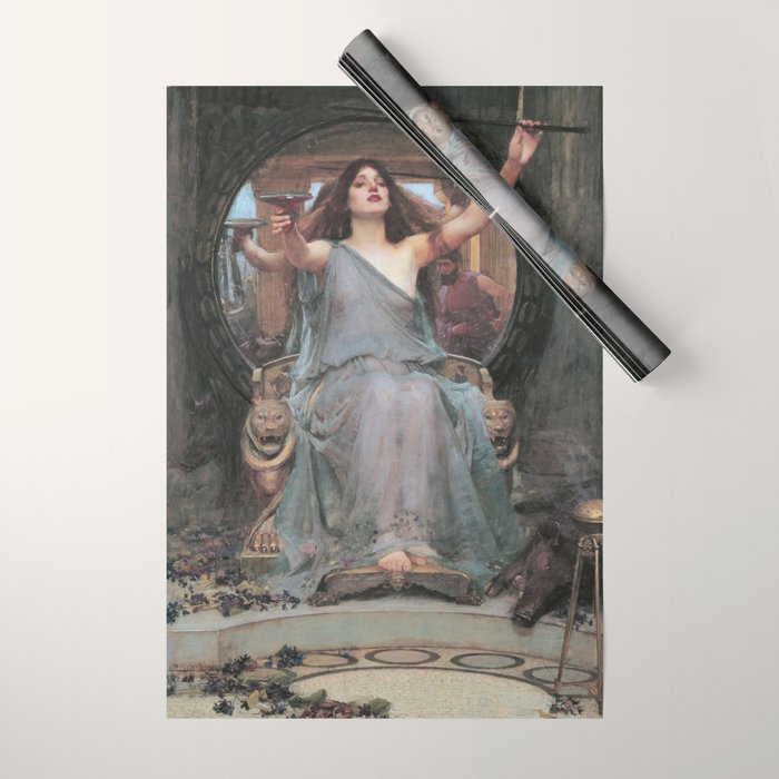 Circe Offering The Cup To Ulysses, John William Waterhouse Wrapping Paper