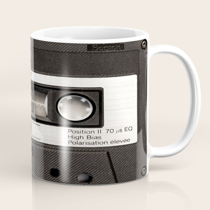 Cassette Tape Black And White #Decor #Homestorie #Buyart Coffee Mug