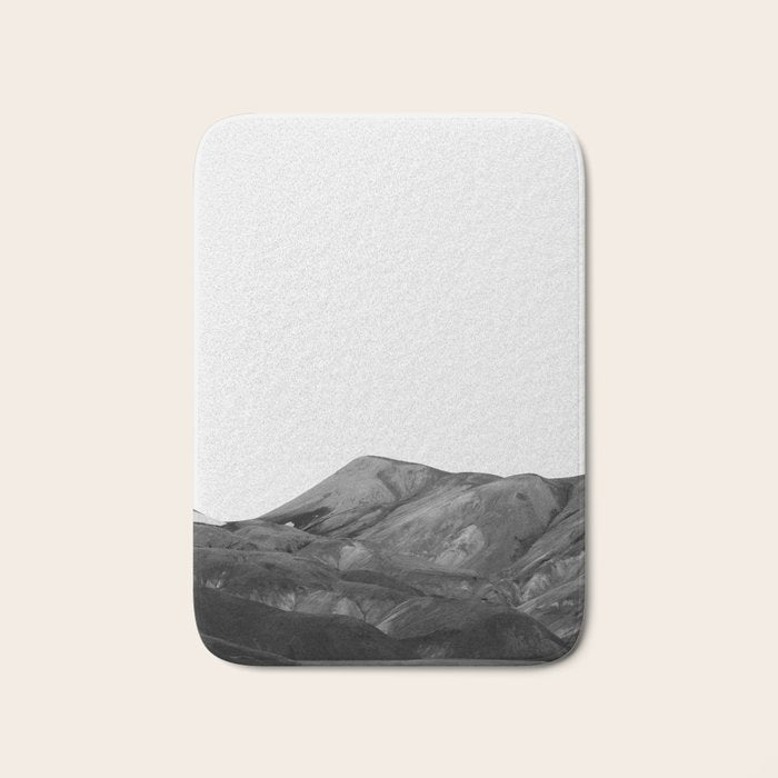 Mountain Range, Minimalist Art, Mountain Bath Mat