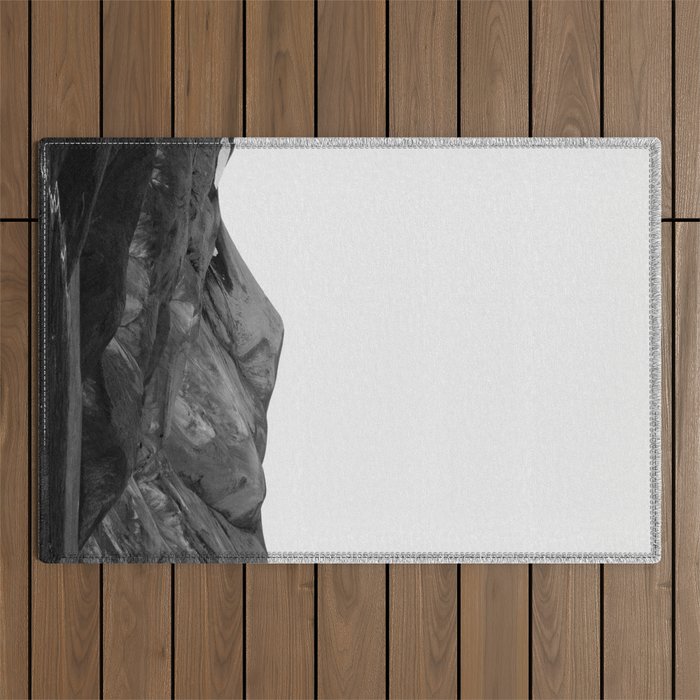 Mountain Range, Minimalist Art, Mountain Outdoor Rug