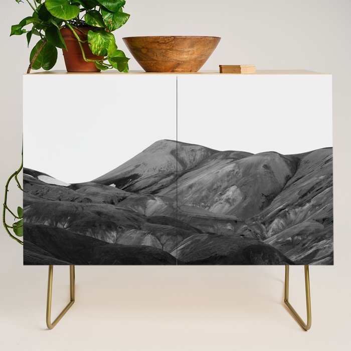 Mountain Range, Minimalist Art, Mountain Credenza