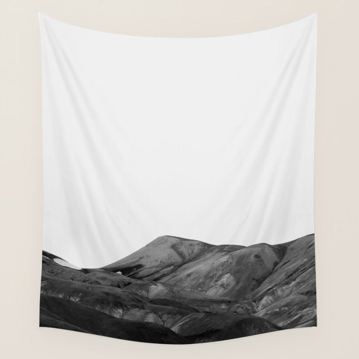 Mountain Range, Minimalist Art, Mountain Wall Tapestry