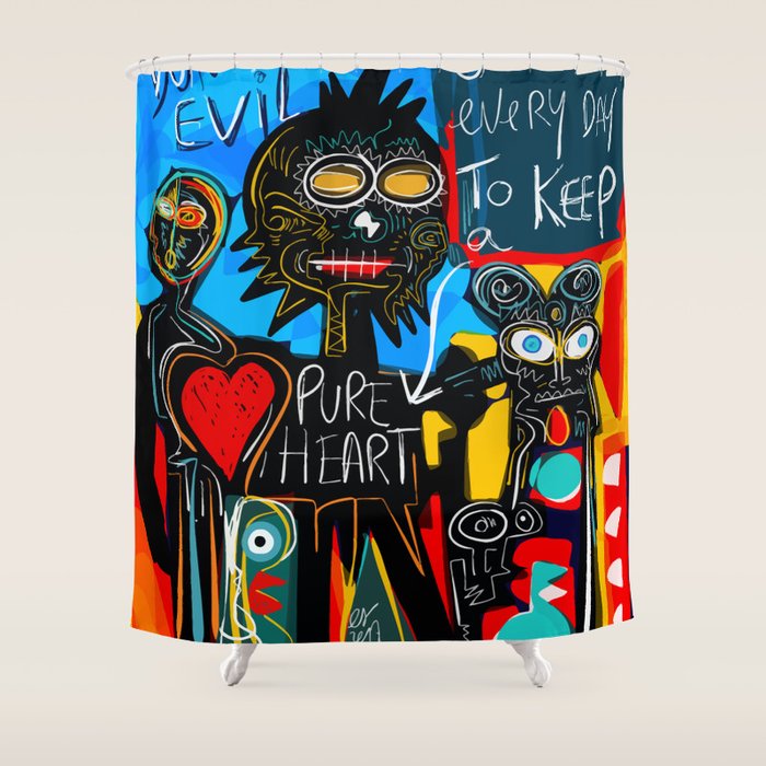 Don'T Be Evil Street Art Graffiti Shower Curtain