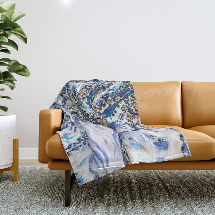 Blue Acid #Homestorie #Buyart #Decor Throw Blanket