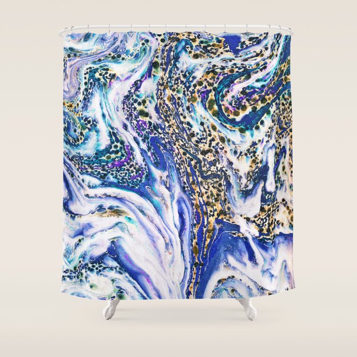Blue Acid #Homestorie #Buyart #Decor Shower Curtain