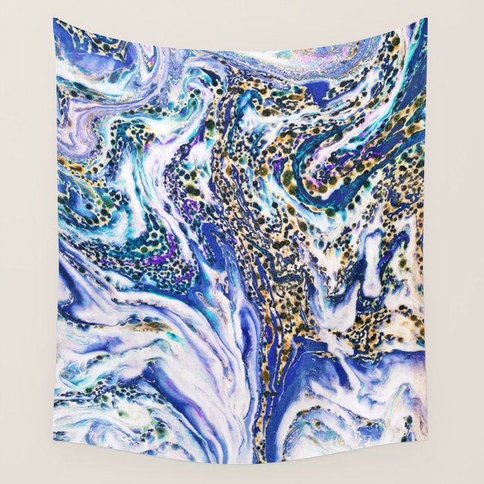 Blue Acid #Homestorie #Buyart #Decor Wall Tapestry