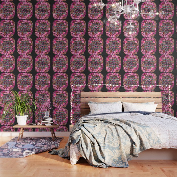 Always Remember - Pink & Charcoal Palette Wallpaper
