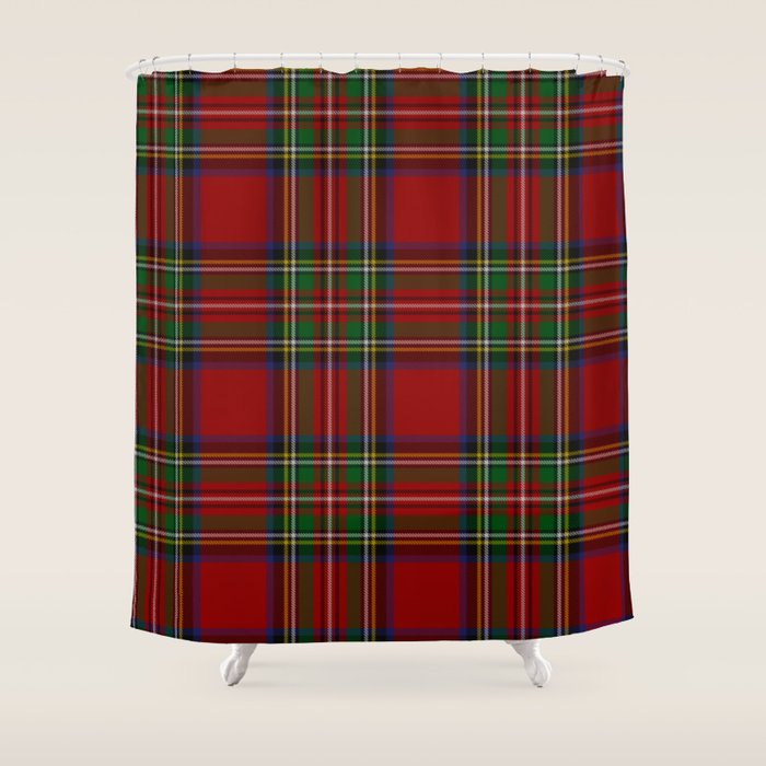 Royal Stewart Tartan Clan Shower Curtain