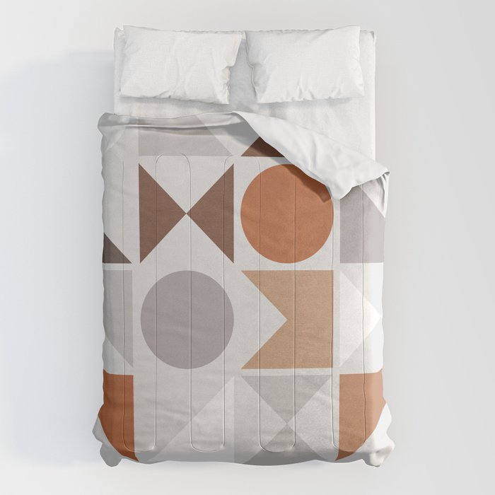 Mid Century Modern Geometric 16 Comforter