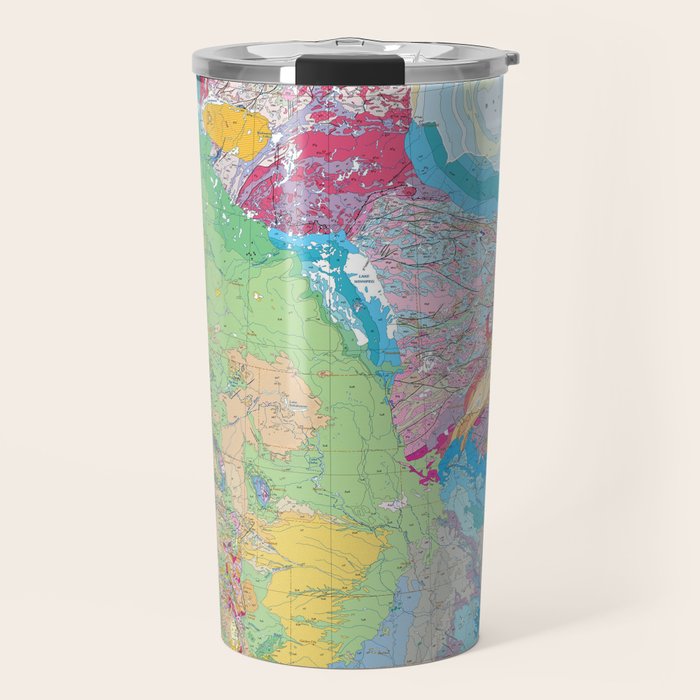 Usgs Geological Map Of North America Travel Mug