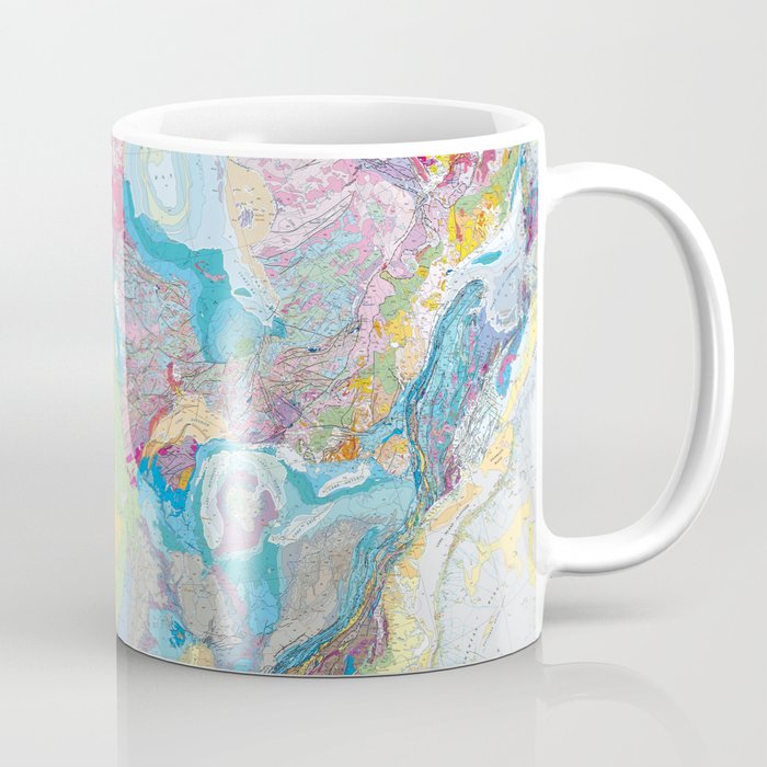 Usgs Geological Map Of North America Coffee Mug